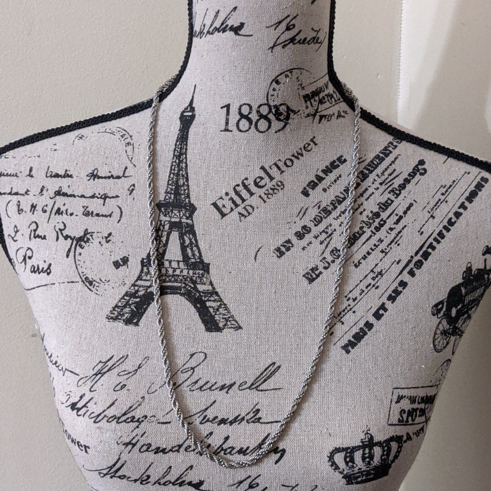 30" Stainless Steel Beaded Rope Chain